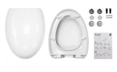 Унитаз Sanita Luxe Ringo RNGSLWH0104 белый с сиденьем микролифт